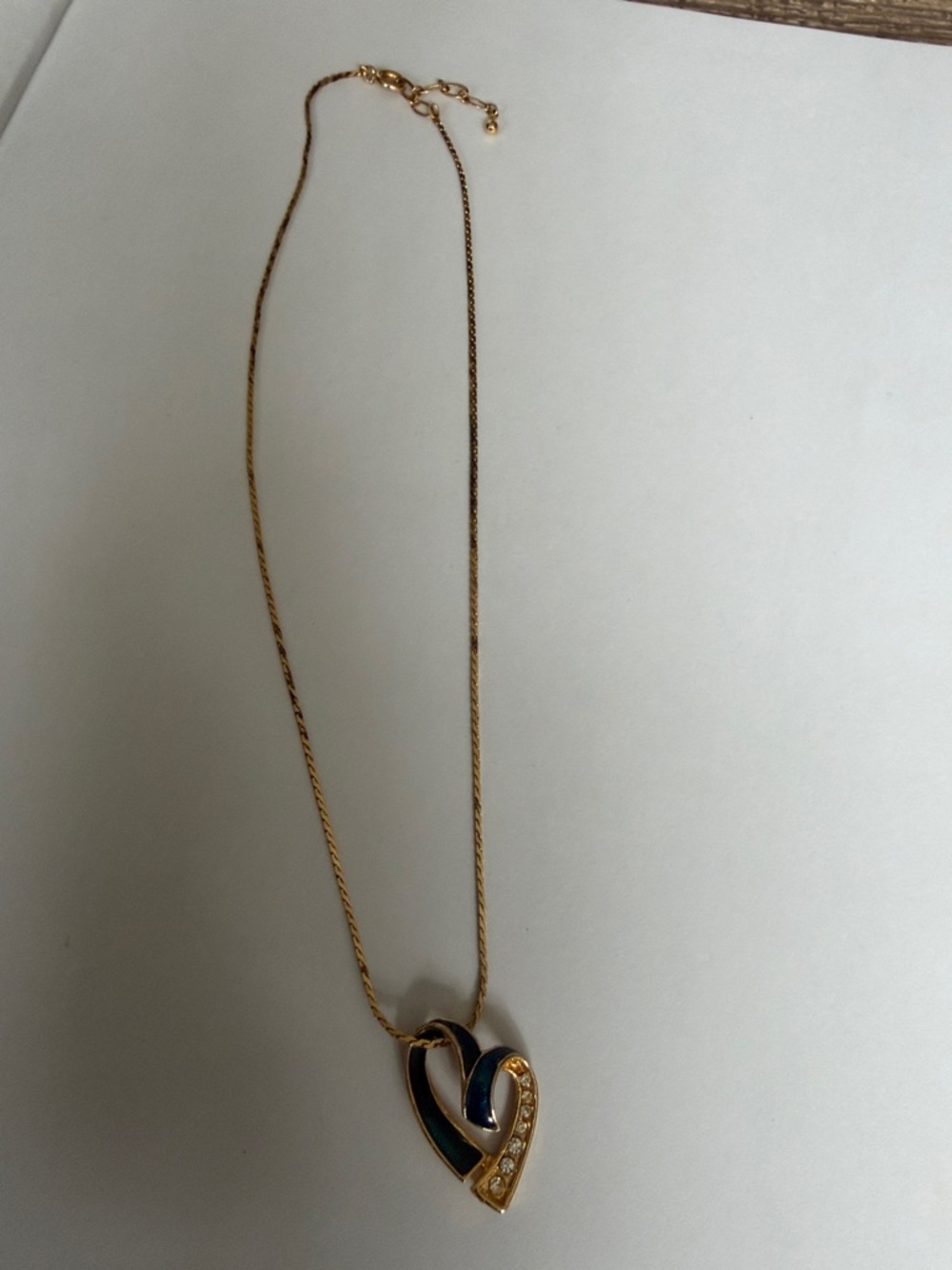 Dior Gold-Heart Motif Pendant  Necklace - Picture 2 of 7